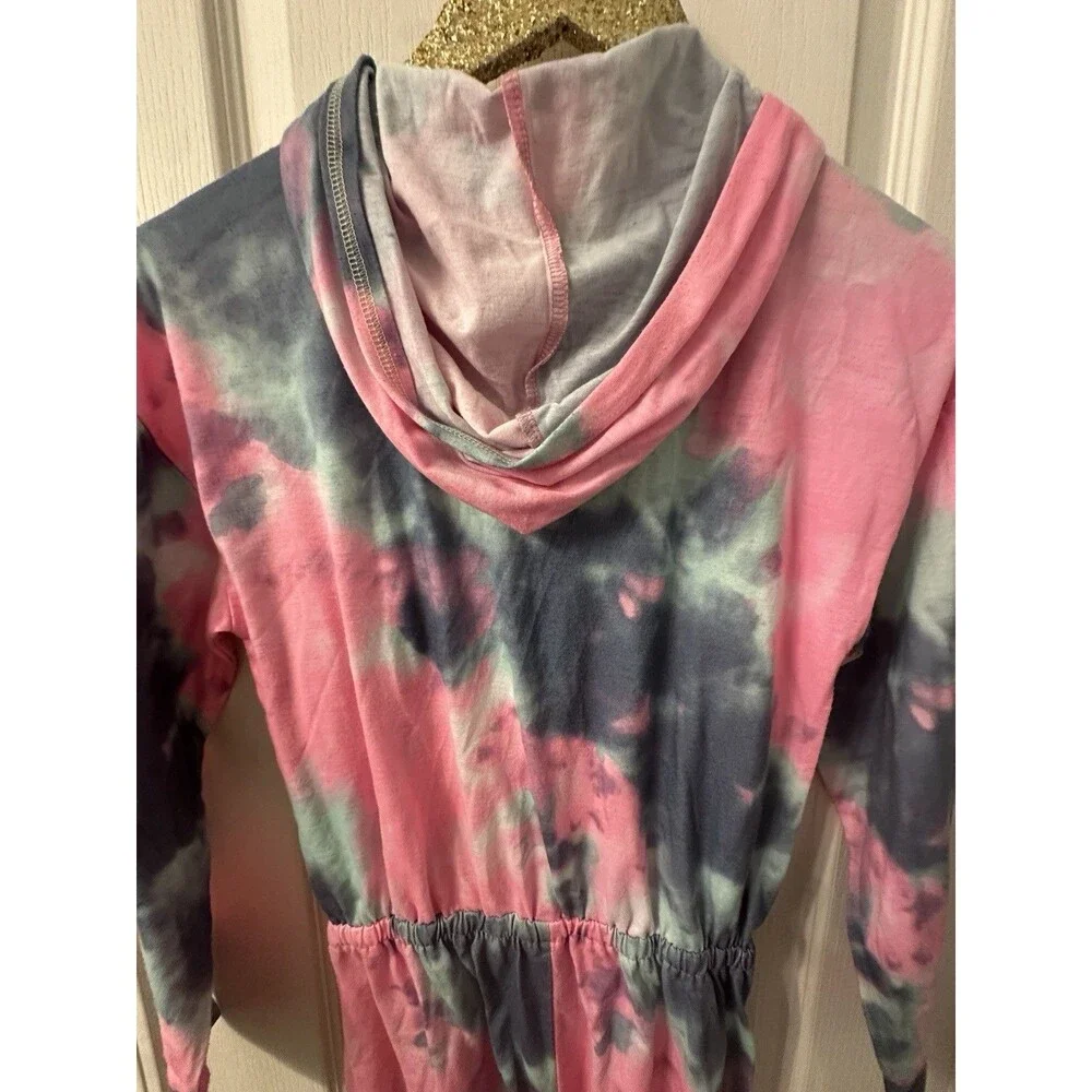 Justice Sleepwear Girls L (12-14) 1 Piece Long Sleeve‎ Tie Dye